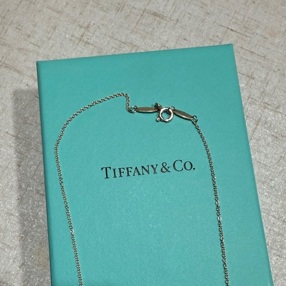 Tiffany & Co. Authentic Silver Open Heart Necklace - Picture 2 of 2